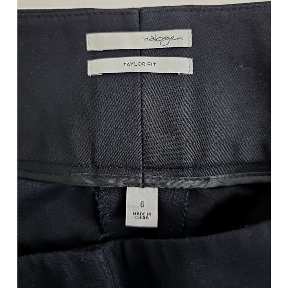 Halogen ~Woman Size 6~ Black Taylor Fit Culottes Length Dress Pants. - Picture 11 of 12